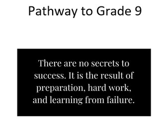Pathway to 9 Booklet
