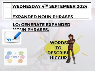 Y4 Expanded Noun Phrases How to Train Your Dragon