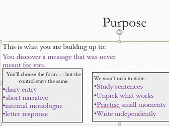 The Last Message: Greater Depth Writing