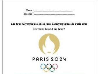 KS3 French Booklet - Les Jeux Olympiques - Paris 2024 - Olympic Games