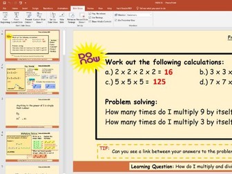 Indices scheme of learning, fully resourced