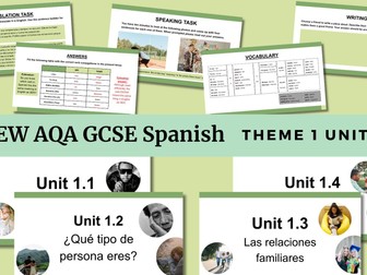 Theme 1 Unit 1- Identity and relationships with others  (New AQA GCSE Spanish)