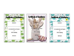 Catering Certificates Teaching Resources