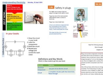 KS3 Electricity (Electricity basics and circuits) Topic