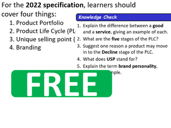 A2 Product : 4Ps of the Marketing Mix Comp3 Tech Award Enterprise 2022