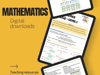 Statistics – Learn at Home Pack (Digital Download)