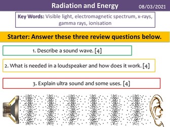 Radiation and Energy
