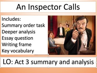 An Inspector Calls Act 3 Summary and analysis