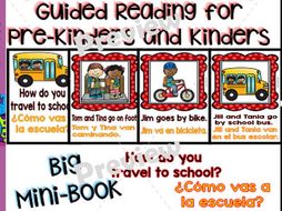 Guided Reading - How do you Travel to School?/ ¿Cómo vas a la Escuela? - Dual