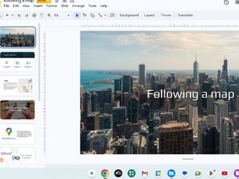 Following instructions including a map