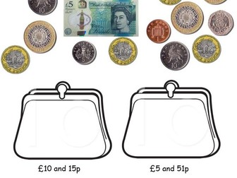 Year 2 - recognise and use symbols for pounds (£) and pence (p); combine amounts to make a value