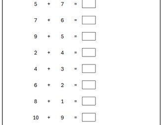 Maths worksheet generator