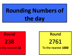 Rounding 10 100 1000 Starter Activity Recalculating Teaching Resources