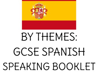 Edexcel Spanish GCSE Speaking Booklet 2026 onwards