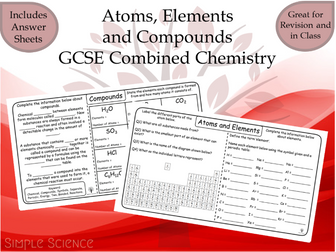 Atoms, Elements and Compounds - GCSE Chemistry Worksheets