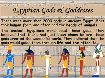 Ancient Egypt - Religion- Gods & Goddesses - Lesson 4 - KS2