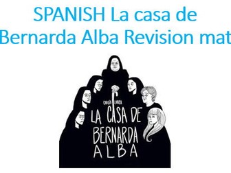 SPANISH A LEVEL La casa de Bernarda Alba Revision Mat