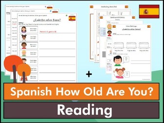 Spanish How Old Are You? Reading Bundle - KS1/KS2