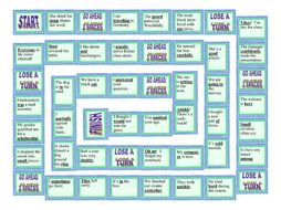 Parts of Speech Board Game