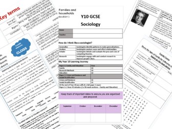 GCSE Families and households work booklet