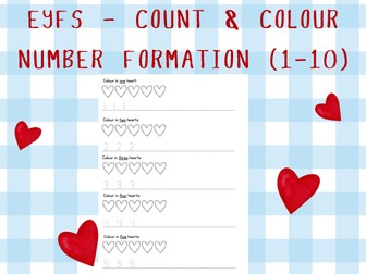 EYFS - Count & Colour Number Formation