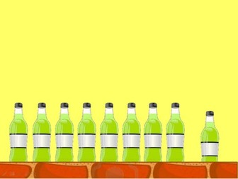 10 Green Bottles: Click The Bottles To Make Them Drop And Smash!