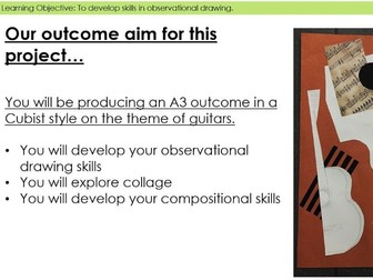 KS3 Art - Picasso Collages. FULL PROJECT