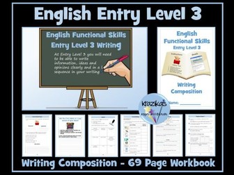 English Functional Skills - Entry Level 3 - Writing Composition Workbook