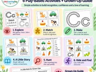 Letter C | Play-Based Alphabet Learning Pack