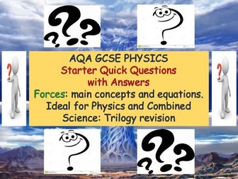 AQA GCSE FORCES QUICK QUESTIONS/ANSWERS