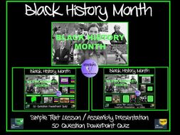 black history black history month simple text powerpoint