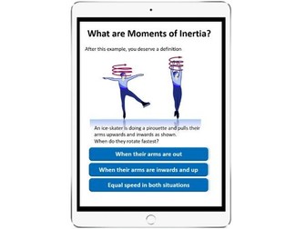 Engineering Moments of Inertia A level Physics interactive eBook independent study