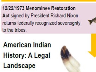 American Indian History - A Legal Landscape Infographic