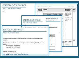 Key Concepts GCSE(9-1) Physics-Edexcel
