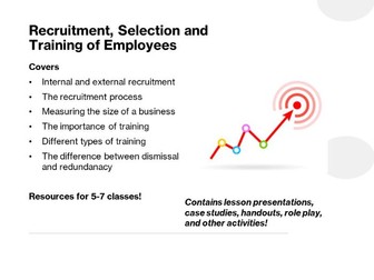 Business Studies - Recruitment, Selection and Training of Employees