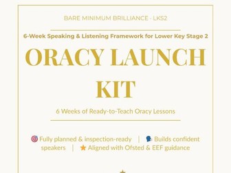 KS2 Oracy Launch Kit - 6 Week Structured Speaking & Listening Programme