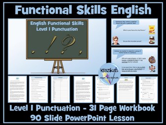 English Functional Skills - Level 1 - Punctuation