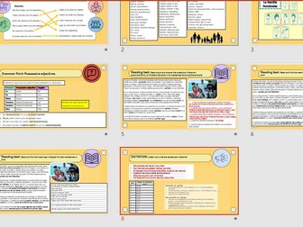 M3 New Spanish GCSE: Intro lesson: No hay dos familias iguales