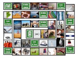 Phonics Final Consonant Clusters ct-ft-lt-nt-pt Photo Board Game