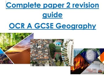 OCR A GCSE Geography Paper 2 revision guide