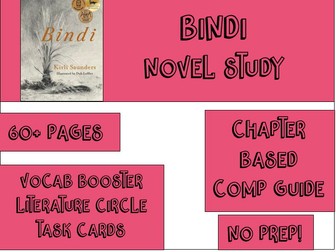 HUGE Resource Bundle - Bindi - Kirli Saunders - Student Workbook - Task Cards