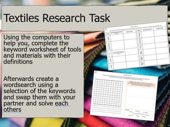 D and T Cover Tasks (Sheets and Slides)