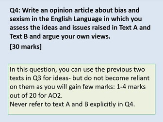 English Language Paper 2 A-level Q4 Article