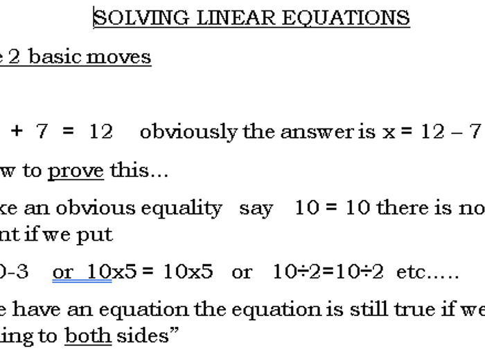 Solving Linear Equations (B) GCSE (9-1) | Teaching Resources