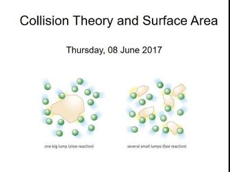 C8.2 New AQA (2016) Collision theory and surface area