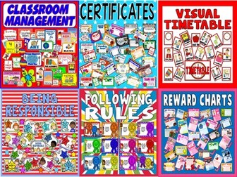 *CLASSROOM MANAGEMENT BUNDLE* BEHAVIOUR, TIME TABLE, CERTIFICATES, RULES, BEING RESPONSIBLE - EARLY YEARS, KEY STAGE 1