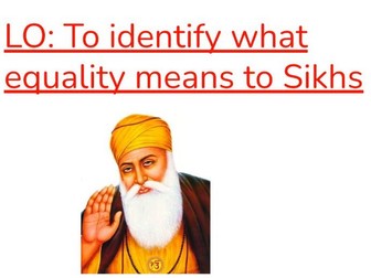 To identify what equality means to Sikhs