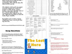 THe Lost Hero Novel Study
