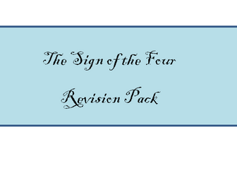 The Sign of the Four Revision Pack