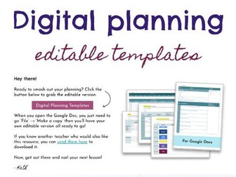 Free Lesson Planning Templates
